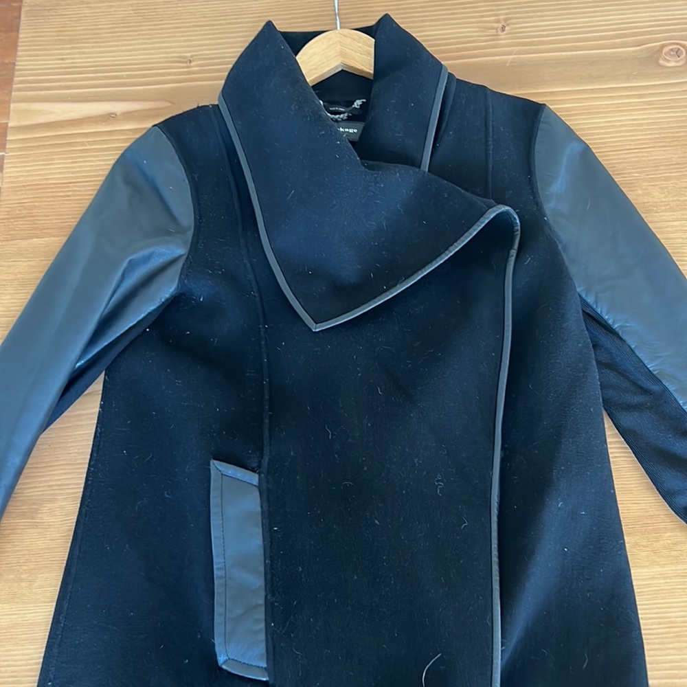 Mackage wool and leather coat XS